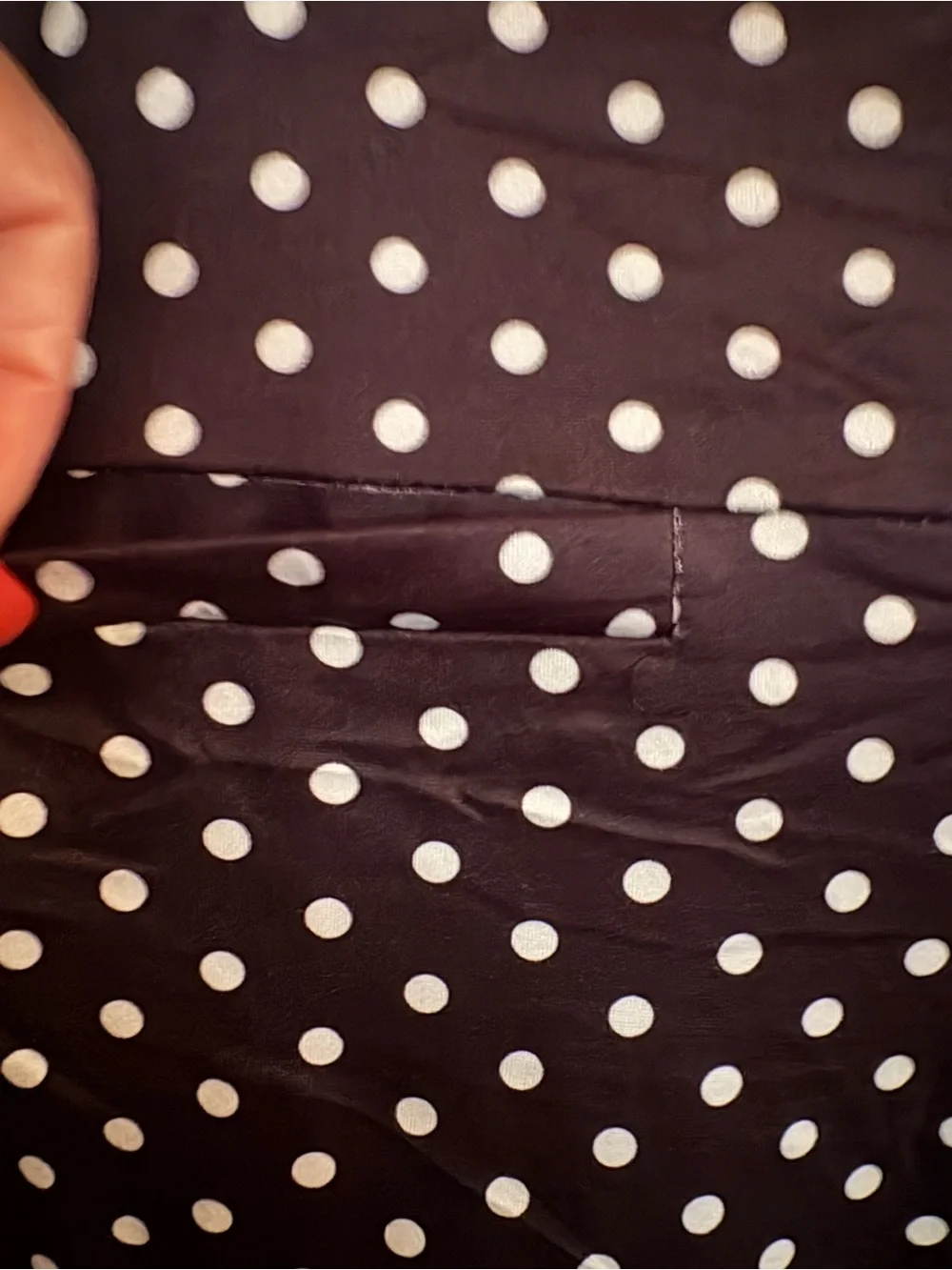Arolina Black White Polka Dot Wide-Leg  Pants